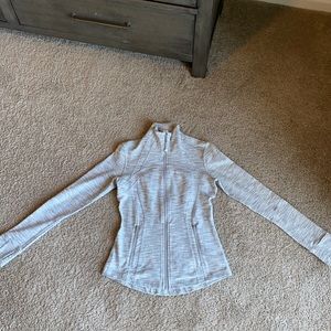 Lululemon ‘Define Jacket’. Size 6. Heather gray. Barely worn